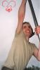 Craig Powell grins and bears down on it